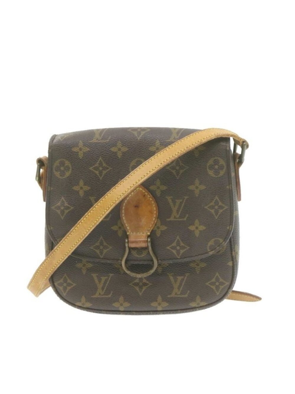 Authentic LOUIS VUITTON Monogram Saint Cloud MM Shoulder Bag M51243 LV